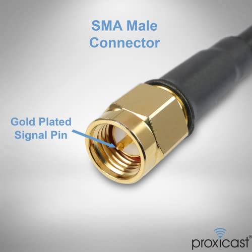 Proxicast 10 ft SMA Male to N Male Female 50 Ohm Low-Loss CFD195 Coax Cable - size: 10 ft, style: CFD195