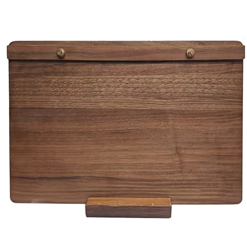 6.69 x 9.87 Inch Solid Walnut 2‑in‑1 Menu Clipboard, Vertical Display Sign - size: A5 Horizontal Version
