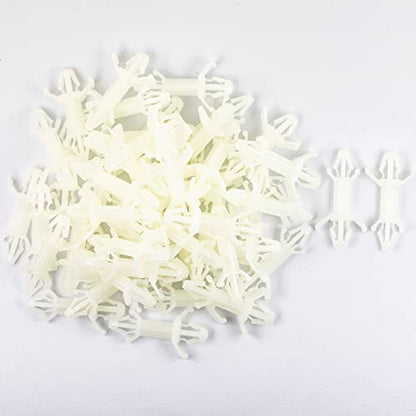PCB Support Spacer Double Head PCB Standoff Isolation Column Reverse Locking Circuit Boards Nylon Aircraft Shape Insulation Bracket Support Height 12.7mm /0.5" (Pack of 50pcs) - size: Aircraft Shape-Support Height 12.7mm (50pcs)
