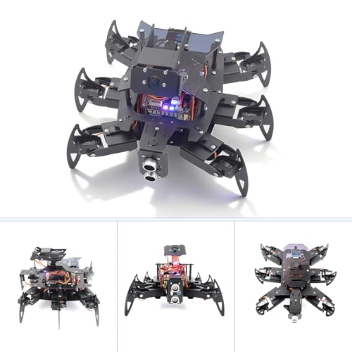 Adeept Ultimate RaspClaws Hexapod Spider Robot Kits for RPi 5/4B/3B/3B+