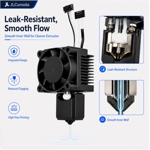 P1P P1S Hotend Complete Kit Fit for Bambu Lab 0.4mm 0.6mm Steel Nozzles
