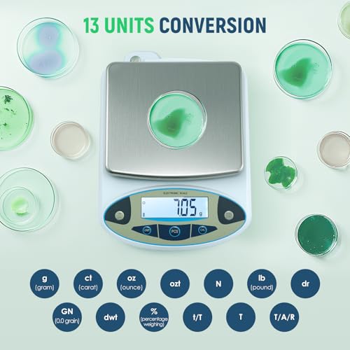 Antstone Lab Scale 6000g x 0.01g Digital Gram Scale Analytical Balance