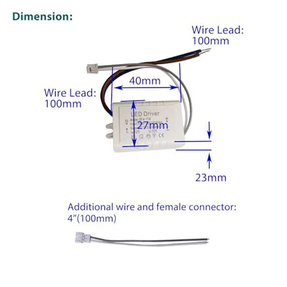 LED Driver 4-7W for Single Color Ceiling Strip Spot Light Module Panel, Replacement LED Power Supply Transformer Adapter Starter, Input AC85-265V Output DC12-25V - style: SF 4-7W 1CCT