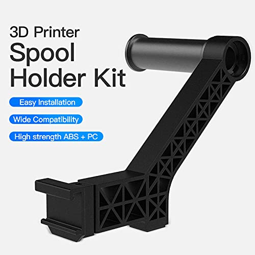 Creality Filament Spool Holder Kit, Filament Mount Bracket for 3D Printer Ender 3 V2/S1 Ender3 Pro/Max, Ender 5, Ender 6, CR-6 SE/Max,CR-10 MAX, PLA/ABS/Nylon/Wood/TPU/Other 3D Printing Material