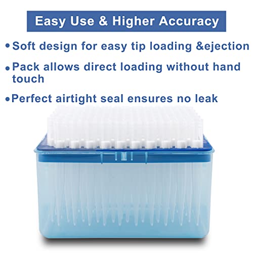 ONiLAB 1000µL Universal Pipette Tips, 96 Tips/Rack, DNase/RNase Free - size: 1000ul