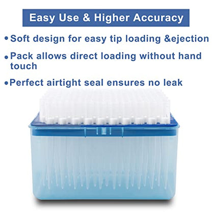 ONiLAB 1000µL Universal Pipette Tips, 96 Tips/Rack, DNase/RNase Free - size: 1000ul