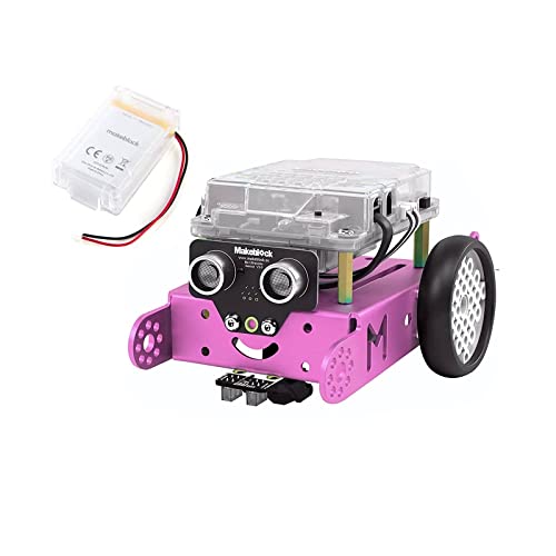 Makeblock Bundle of mBot Pink Robot Kit + 3.7V Rechargeable Li-Polymer Battery