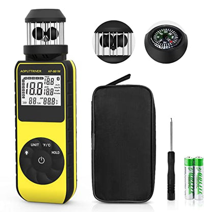 93MPH Handheld Anemometers Wind Cup Digital Wind Speed Meter