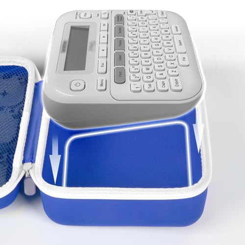 GWCASE Hard Label Maker Case for Brother P-Touch PT-D220/PT-D210, Case Only - color: Blue