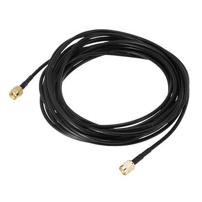 uxcell SMA Male to SMA Male Coaxial Cable 50 Ohm 16.4 Feet RG174 - size: 16.4 Feet