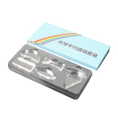 6Pcs Physics Optics Lens Set for Exploring Optical Phenomena, Physics Optics Experiment Set for Teachers and Students Teacher