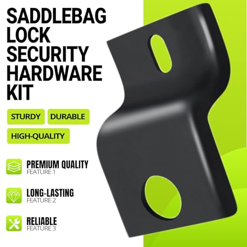 Motorcycle Saddlebag Lock Security Hardware Mounting Bracket Kit for Harley Touring Road King Street Glide Electra Glide Road Glide 1999-2007