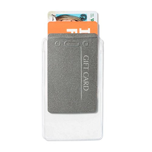 Amazon Basics Vertical Clear Plastic ID Badge Holders, 2.55" x 4.41", Pack of 50 - style: Vertical