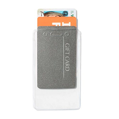 Amazon Basics Vertical Clear Plastic ID Badge Holders, 2.55" x 4.41", Pack of 50 - style: Vertical