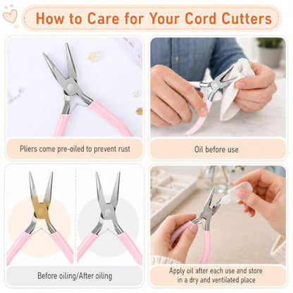 5 Inch Mini Needle Nose Plier Mini Pliers Jewelry Pliers for Jewelry Making, Comfort Grip Handle Craft Plier for Electronics Repair Supplies Wire Beading Hobby