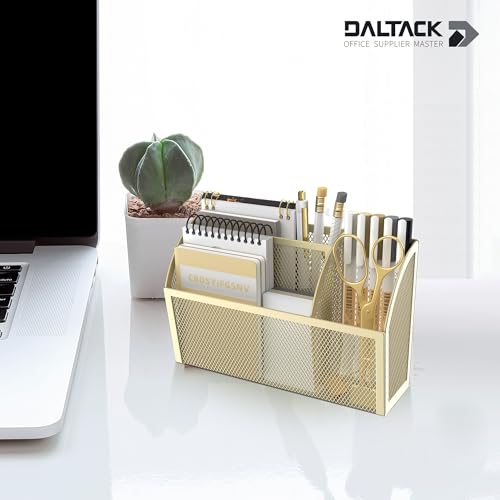 3-Grid Magnetic Pencil Holder, Strong Magnet Locker Organizer, Yellow - color: Yellow