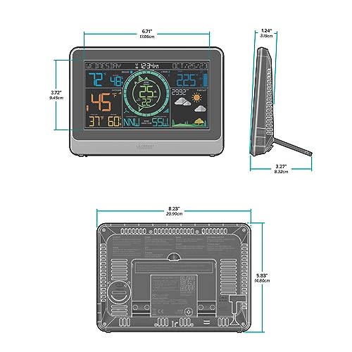 La Crosse Technology 328-1415 Wireless Professional Color Weather Station with Cyclone Sensor