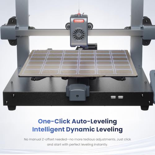 LONGER LK10 3D Printer, Auto Bed Leveling, 500mm/s High-Speed Printing, 300°C Direct Drive Extruder, CoreXY All-Metal Frame, 225x225x265mm Build Volume, Equipped with 4.3-Inch Touchscreen - size: 8.86x8.86x10.43 Inch