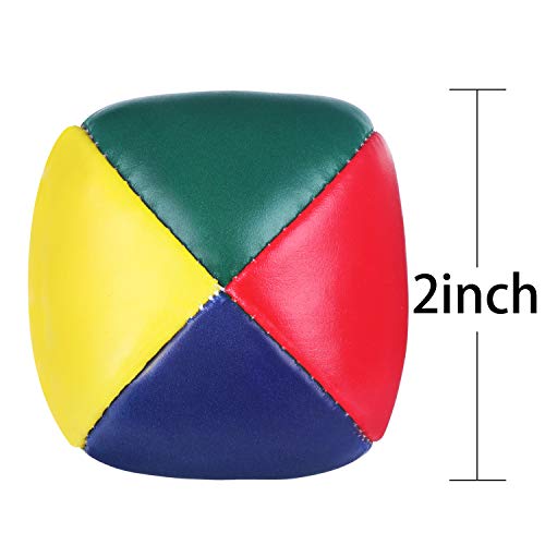 Patelai Juggling Balls Set for Beginners, Quality Mini Juggling Balls, Durable Juggle Ball Kit, Soft Easy Juggle Balls for Boys Girls and Adults, Multicolored (6 Packs) - color: Rainbow