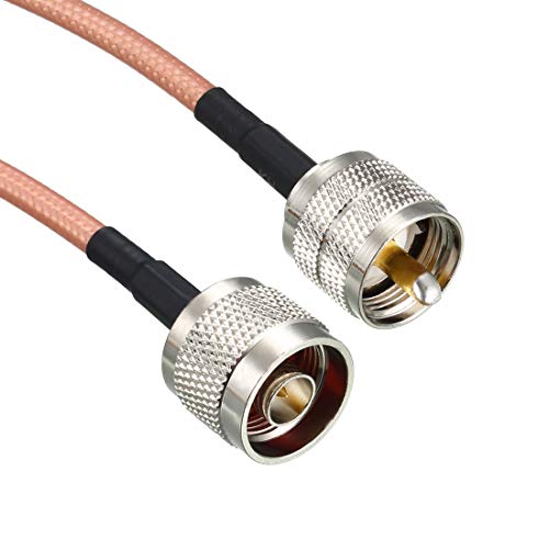uxcell UHF (PL259) Male to N-Type Male Antenna Cable RG400 Coax Cable 0.3Meter/1Ft - size: 1Ft