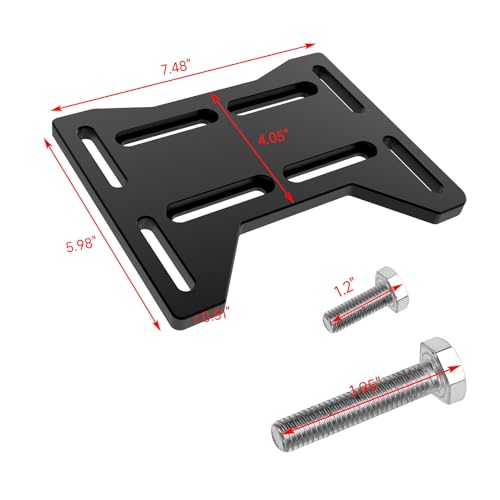 FVRITO Motor Engine Mounting Plate for Predator 212cc 196cc 224cc GX160 6.6HP OHV Small Clone Engine Mini Bike Coleman CT200U BT200X CC100X Baja Doodlebug DB30 Parts Aluminum Black - size: Black