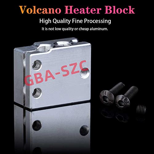 Upgrade V6 Volcano Hotend 24V Kit,Direct & Bowden J-Head Hotend,Titanium Alloy HeatBreak,Cooling Fan Bracket, for V6 Volcano Hotend,Titan,Dual Driver Extruder.(24V Brass Nozzle Kit) - color: Volcano Hotend-24V Kit