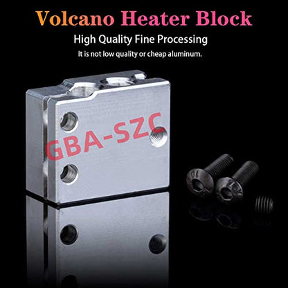 Upgrade V6 Volcano Hotend 24V Kit,Direct & Bowden J-Head Hotend,Titanium Alloy HeatBreak,Cooling Fan Bracket, for V6 Volcano Hotend,Titan,Dual Driver Extruder.(24V Brass Nozzle Kit) - color: Volcano Hotend-24V Kit