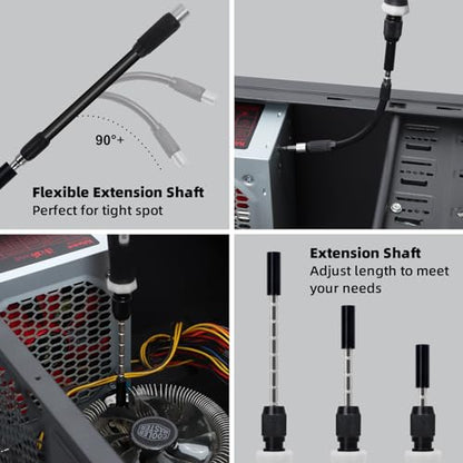 SHARDEN 153 in 1 Precision Screwdriver Set for Electronic Repair Grey - color: 153 in 1 Grey
