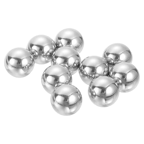 uxcell 9mm Bearing Balls, 10 Pcs 440C Stainless Steel Precision Balls Mirror Finish, G10 Grade for Bearings Bicycles Casters - size: 9mm
