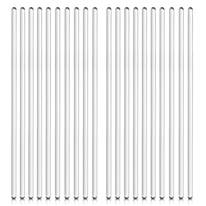 20 Pcs High Temp Glass Stirring Rods,Smooth Stir Sticks for Lab