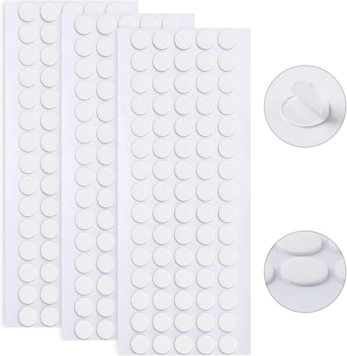 JANYUN 1000 Pcs Sticky Dots,10 mm Round Putty Clear Double Sided Tape - size: 10mm