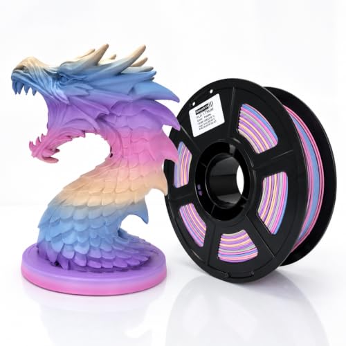 PLA 3D Printer Filament 1.75mm,Matte Rainbow pla Filament,Multi Color,Net Weight 1kg(2.2lbs) - style: PLA-Matte-Palette