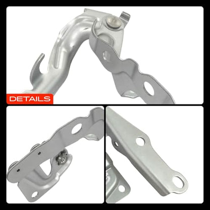 A-Premium Set of 2 Front Driver and Passenger Hood Hinges