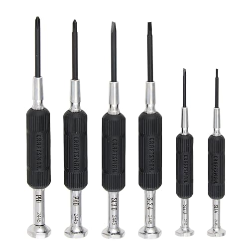 CRAFTSMAN 6 Piece Precision Screwdriver Set, Mini Screwdriver Set for Watch Jewelry Eyeglass Computer Repair (CMHT68012)