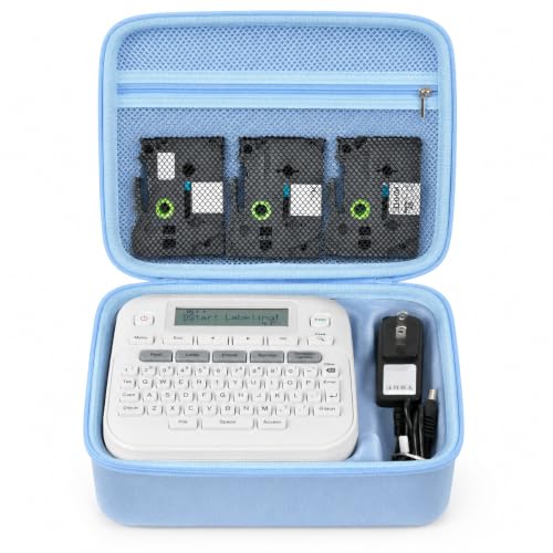 GWCASE Hard Label Maker Case for Brother P-Touch PT-D220/PT-D210, Case Only - color: Light Blue