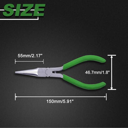 SPEEDWOX Needle Nose Pliers for Jewelry Making Smooth Jaws Long Nose 5 Inches Mini Thin Needle Plirer Extra Long Plier Fine Chain Nose Plier Professional Tool Beading Hobby Craft Supplies - style: Smooth Jaw Tapered Nose Pliers