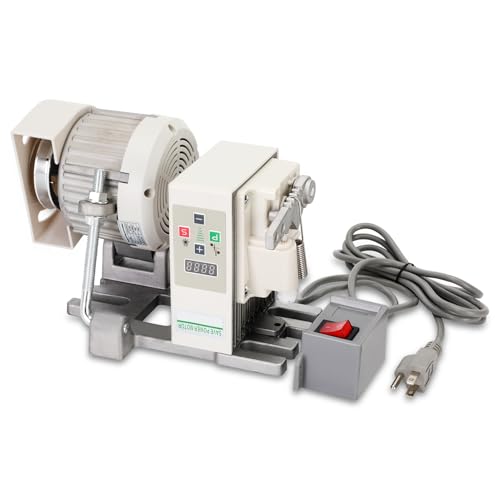 Sewing Machine Servo Motor, AC110V 1000W Industrial Brushless Sewing Machine Motor with Controller and Foot Switch, Adjustable Speed 200–6000 RPM, CW/CCW Rotation, Low Noise, Energy Saving - color: 1000W