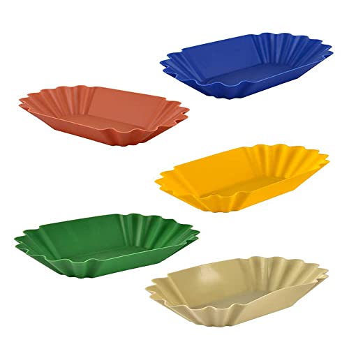 Coffee Beans Cupping Sample Tray - CAFEMASY 5 Pack Sample Display Tray for Roasted and Green Coffee Beans(5 Pack - Mixed Color) - color: 5pcs-mix Colors