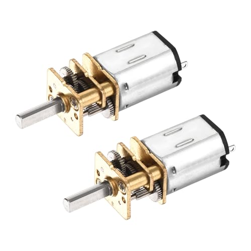 DMiotech 2pcs 12V 300RPM Rated Torque 7 Output Shaft Length 10mm Micro DC - style: 300RPM