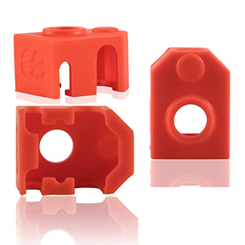 3-Pack 3D Printer Silicone Sock Protective Cover Compatible with Phaetus Dragon Hotend Extruder Heater Block (Silicone Socks) - style: Silicone socks