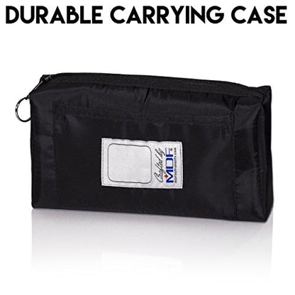 MDF Instruments, Calibra Aneroid Premium Professional Sphygmomanometer, Blood Pressure Monitor with Adult Cuff & Carrying Case, Lifetime Calibration, White Dial, Black Cuff, MDF808M11 (Pack of 2) - color: Black, size: Standard Gauge - Adult Cuff (Pack of