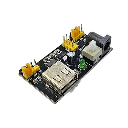 Breadboard Power Supply Module 2-Pack, 3.3V 5V Selectable Output, for Solderless Breadboard, Arduino, ESP32, ESP8266, Raspberry Pi, DIY Electronics