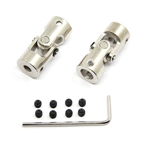 2 Pcs 5mm to 8mm Universal Joint Shaft Coupling for Motor - size: 5-8mm