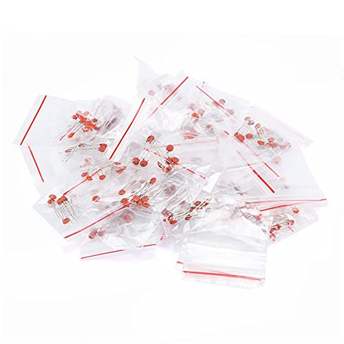 HiLetgo Ceramic Capacitor Assortment Kit DIP 2PF-100nF 30 Values Each 10pcs in Separate Bag 300pcs 50V