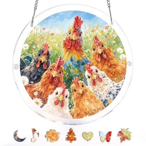 KaayeeWood Acrylic Suncatcher Puzzle, Morning in Bloom-8.2 in - color: Morning in Bloom, size: 8.2 in