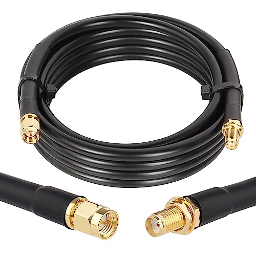 XRDS-RF SMA Cable 8FT, Extension Cable With Male to Female Connector 50 Ohm KMR240 Low Loss Coax Coaxial Cable - size: 8 FT