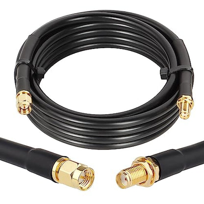XRDS-RF SMA Cable 8FT, Extension Cable With Male to Female Connector 50 Ohm KMR240 Low Loss Coax Coaxial Cable - size: 8 FT