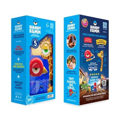 Handy Famm Kids Real Tool Set, 3 Piece Starter Kit, Ages 5+ - color: 3 Piece Real Tool Box