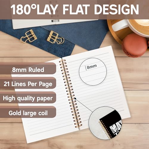 KAOWT Funny Math Notebook, A Day Without Math Is like Just Kidding I Have No Idea Spiral Journal Notebook, Funny Gift for Teacher, 5.5x8.3 Inch [Unknown Binding] - color: math