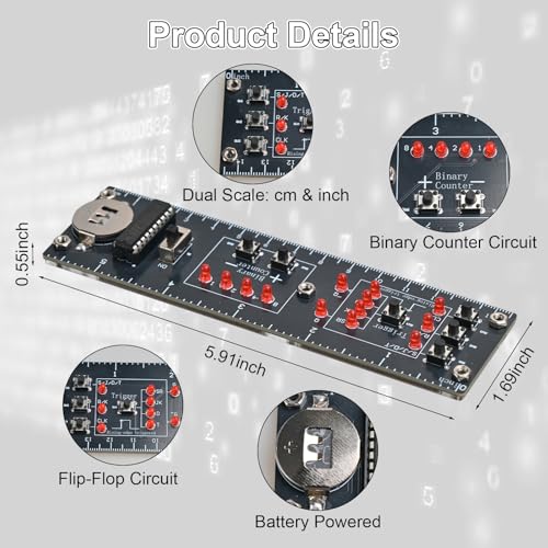 DIY Digital Logic Circuit Ruler Soldering Project Kit